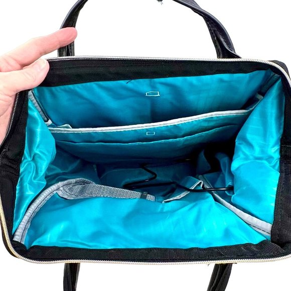 Kroser Laptop Backpack USB Charging Port Multi Pockets Travel School Black Nylon - Picture 7 of 16